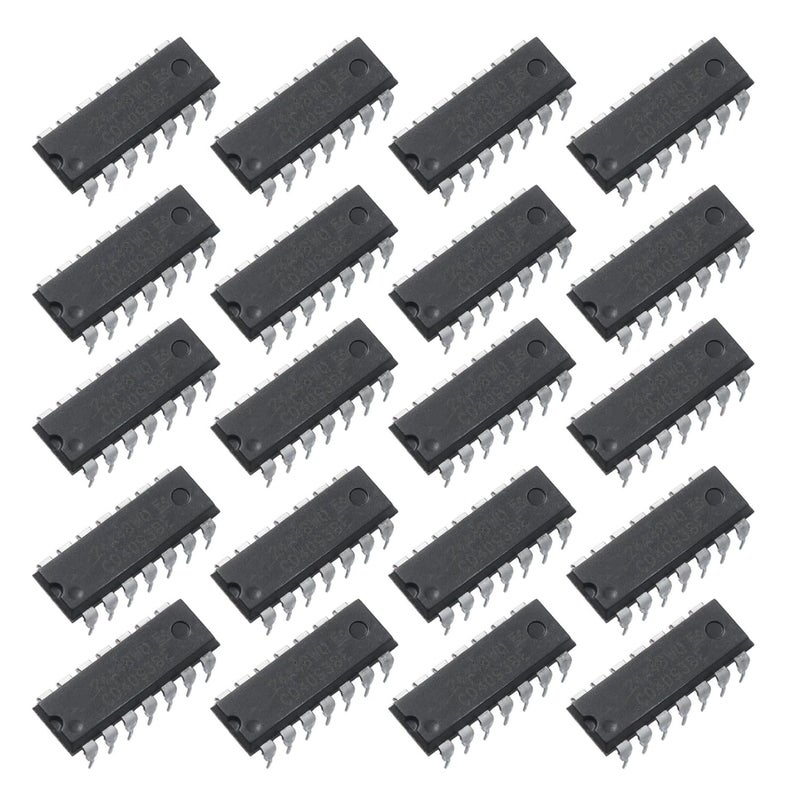 Bridgold 20pcs CD4093BE CD4093 CMOS Quad 2-Input NAND Schmitt Trigger,3V to 15V,DIP-14. - Image 1
